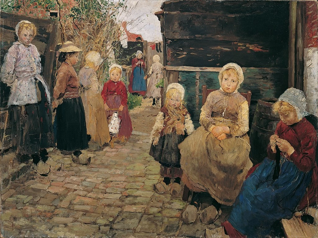 I bambini Fischer a Zandvoort, 1882 - Österreichische Galerie Belvedere